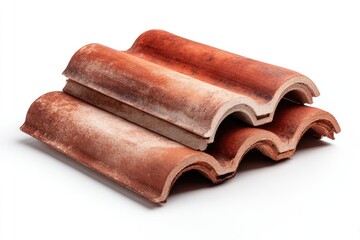 Stacked terracotta roof tiles (1)