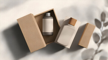 Unboxing luxury skincare essentials, showcasing elegant bottles and minimalist packaging for a premium beauty experience.