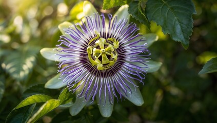  Daylight on a Vibrant Passionflower