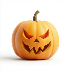 Scary carved halloween pumpkin jack o lantern