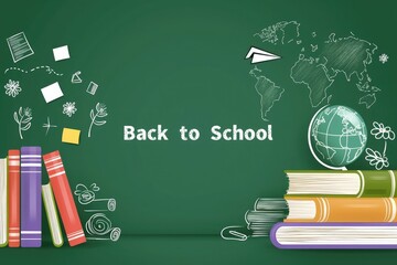 Campus theme, back to school, back to school season, suitable for school activities and learning scenes
