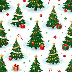 christmas tree vector illustration