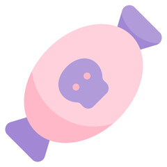 halloween candy icon with flat style. Suitable for website design, logo, app and UI. Based on the size of the icon in general, so it can be reduced.