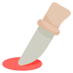 knife icon with flat style. Suitable for website design, logo, app and UI. Based on the size of the icon in general, so it can be reduced.