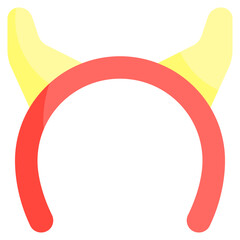 headband icon with flat style. Suitable for website design, logo, app and UI. Based on the size of the icon in general, so it can be reduced.