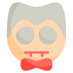 vampire icon with flat style. Suitable for website design, logo, app and UI. Based on the size of the icon in general, so it can be reduced.