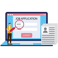 Applying for a job Illustration