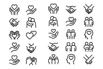 Group & Team Icons: Friends, Community, Collaboration, and Social Connections