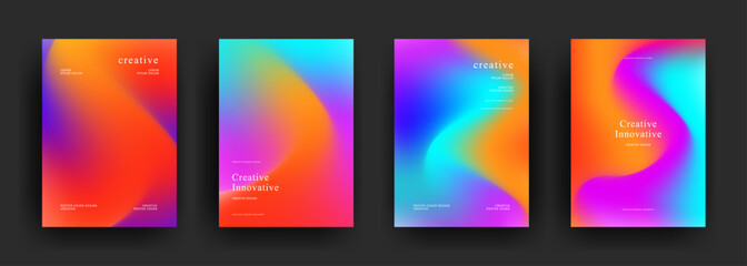 gradient background template. trendy Minimalist style posters with dark concept. Modern wallpaper design for social media, brochure, flyer, banner