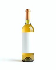 Clean Modern Still Life Wine Bottle with Blank Label Presentation