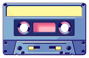 Fototapeta premium PNG Tape cassette pixel technology scoreboard equipment.