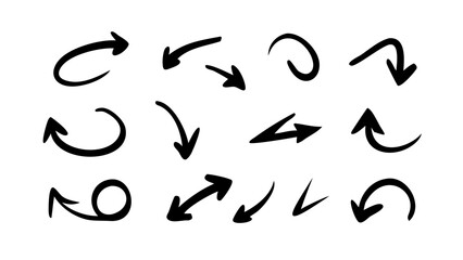 Playful Hand Drawn Arrows Collection graphic design