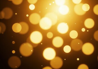 Obraz premium Abstract golden bokeh lights background with sparkles and soft glow, perfect for festive and celebratory occasions