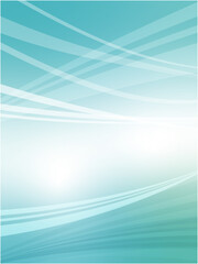 Light Blue and Green Abstract Wave Background Design