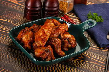Hot and spicy Buffalo chicken wings