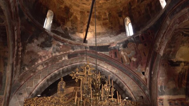 Inside Moni Thari Monastery
