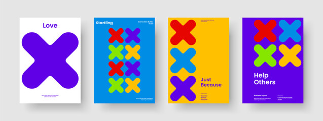 Fototapeta premium Geometric Banner Layout. Modern Flyer Template. Isolated Book Cover Design. Background. Business Presentation. Report. Poster. Brochure. Leaflet. Handbill. Journal. Notebook. Magazine
