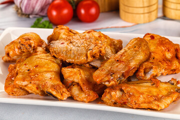 Grilled spicy chili chicken wings