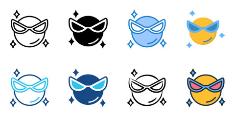 Fashionable icon set multiple style collection 
