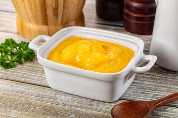Golden Ghee melted homemade butter