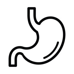 Kidneys Silhouette Vector Icon Isolated on White Background