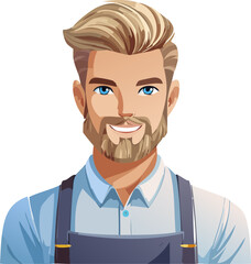 Obraz premium man in a shirt and tie