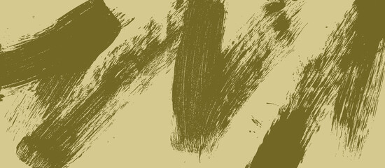 Paint stroke, brushstroke, modern abstract background. Rough grunge texture, brush pattern, freehand effect. Paintbrush smear, faded distressed smudge, banner design. Flat vector illustration