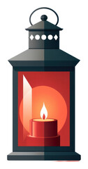 PNG Lantern lamp illuminated letterbox.