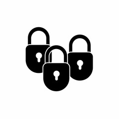 Black padlock. Padlock icon symbol. Padlock vector, isolated on white background. Vector icon.