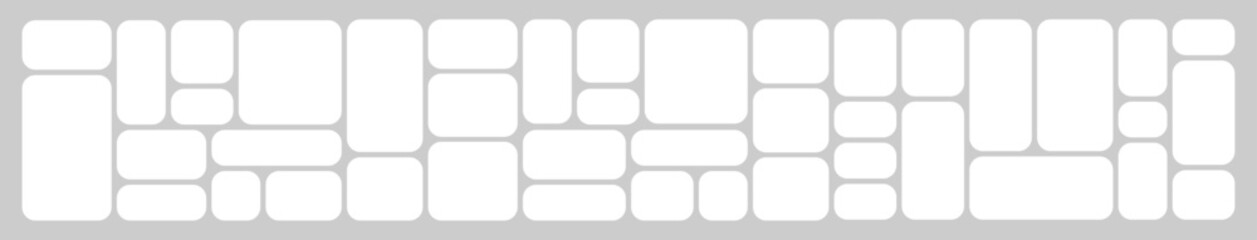 Creative Light Tone Bento Grid Photo Collage Featuring Rounded Rectangles in Neutral Colors