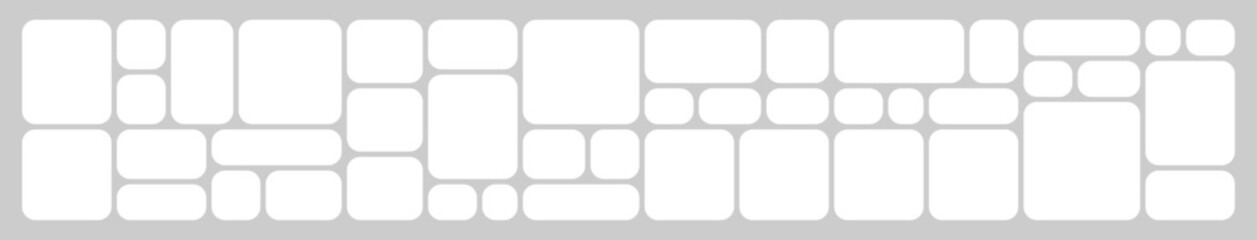 Creative Light Tone Bento Grid Photo Collage Featuring Rounded Rectangles in Neutral Colors