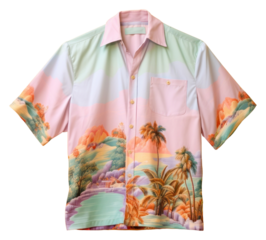 PNG Hawaiian shirt sleeve blouse coathanger.