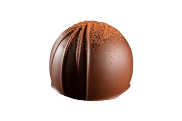Exquisite chocolate truffle dusted with cocoa powder, rich and decadent indulgence for connoisseurs