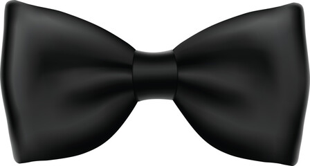 vector illustration of black bow 