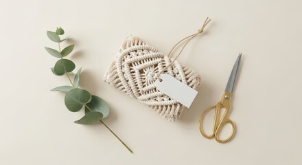Crafting macrame decor with natural fibers and tools for a cozy home aesthetic