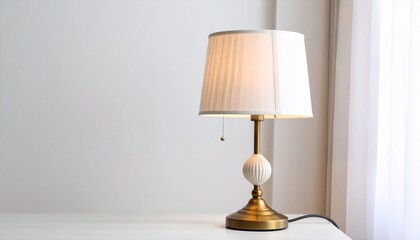 Elegant Vintage Table Lamp with Golden Base