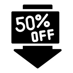 half price icon, icon