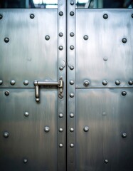 Fototapeta premium Metal doors with rivets