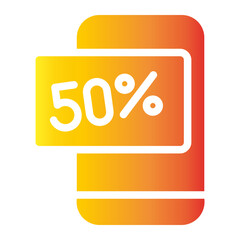 mobile phone discount icon