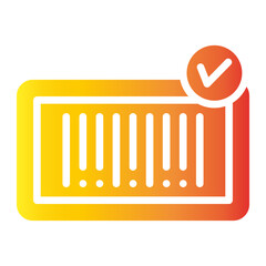 barcode approval icon