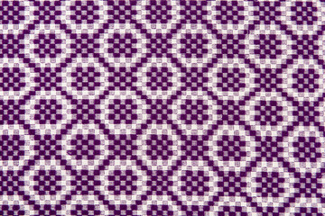 Traditional Colorful hand-woven fabrics texture background.