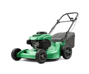 Fototapeta premium Green lawnmower, front view (2)