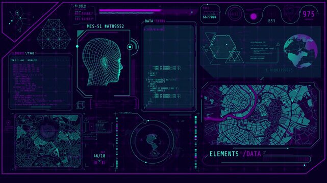 High-tech interface with recognition and satellite tracking features