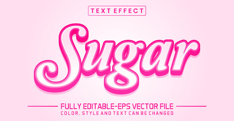 Sugar font Text effect editable