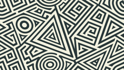 Abstract geometric pattern with vibrant color accents