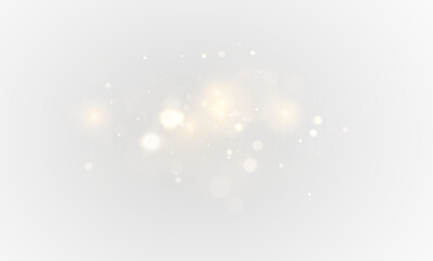 Bright yellow dust glowing with magic sparkle, festive shine and holiday background png. Magical...