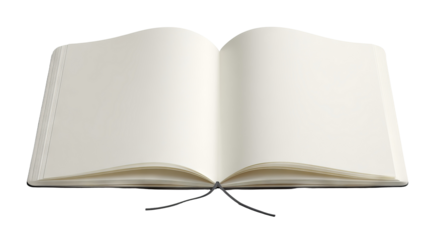 Blank spiral notebook isolated on transparent background — high-resolution PNG cutout of an empty notepad ideal for digital scrapbooking, branding mockups, school or office stationery design