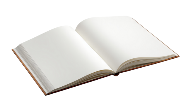 Blank spiral notebook isolated on transparent background — high-resolution PNG cutout of an empty notepad ideal for digital scrapbooking, branding mockups, school or office stationery design - Powered by Adobe