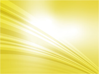 Yellow Abstract Wave Background with Gradient Curves