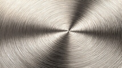 Circular brushed metal texture with concentric lines and a central highlight